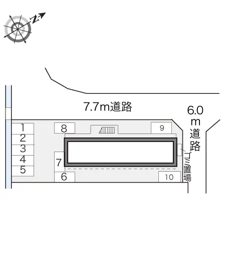 ★手数料０円★白山市宮保新町　月極駐車場（LP）